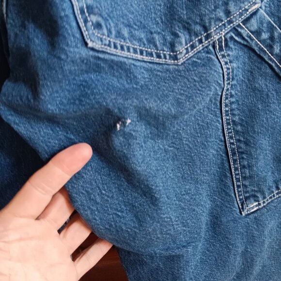 Vintage Y2K Carpenter Jeans Levis 29x28 Workwear Denim Red Tab Boys 16 Baggy - Picture 6 of 9